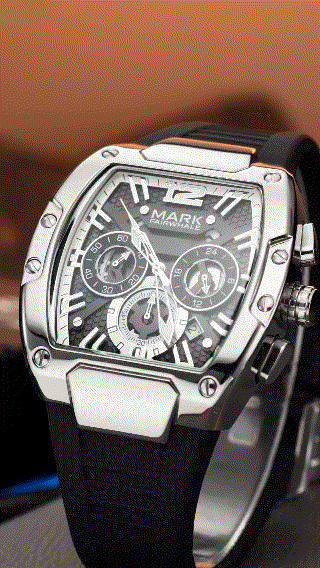 Mark Fairwhale Men's Luxury Quartz Watch Multi-Functional Six-Pin Waterproof Design