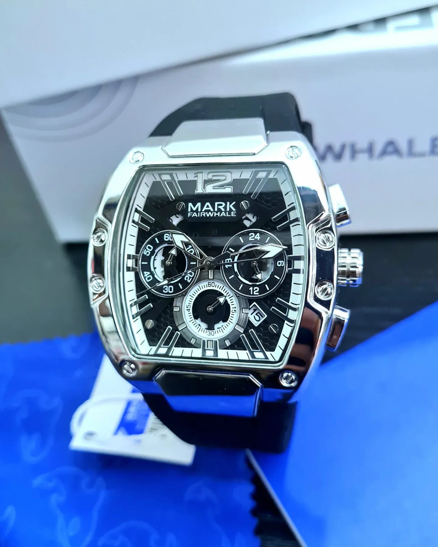 Mark Fairwhale Men's Luxury Quartz Watch Multi-Functional Six-Pin Waterproof Design