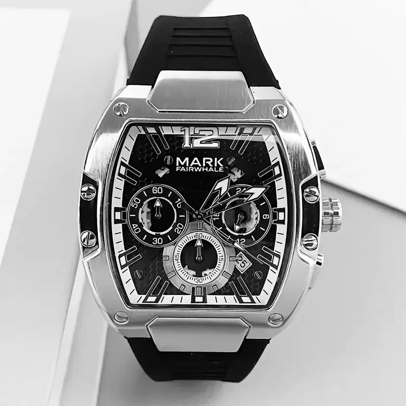 Mark Fairwhale Men's Luxury Quartz Watch Multi-Functional Six-Pin Waterproof Design